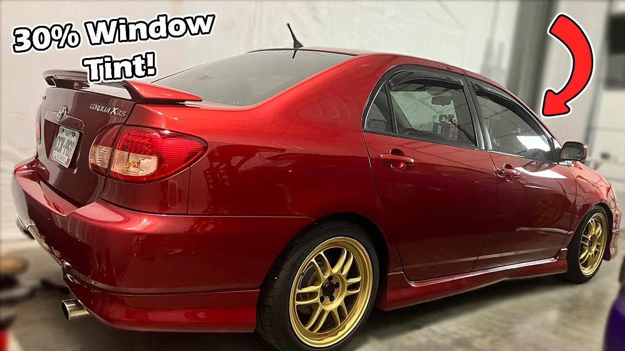 Tinting The Windows Of My Corolla XRS!