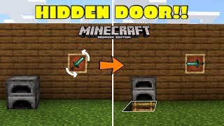 Minecraft Item Frame Secret Door | Bedrock Redstone Tutorial screenshot 4