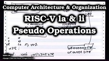 RISC-V la & li Pseudo Operations