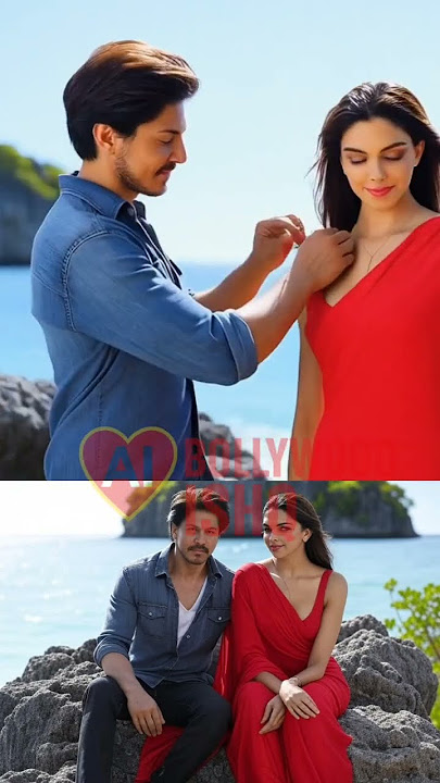 Sharukh Khan and Deepika Padukone romance #youtubeshorts #shorts #shortsfeed #aibollywoodishq