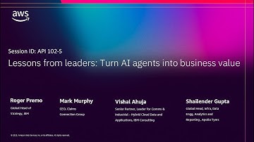 AWS re:Invent 2025 - Lessons from leaders: Turn AI agents into business value (API102)