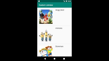 how to create custom list view in android part 1
