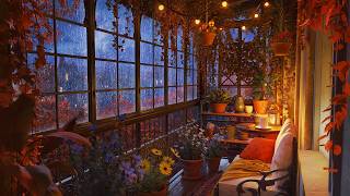 Soft Autumn Rain on the Window | Gentle Rain & Relaxing Fall Vibes screenshot 1