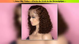 Brown Kinky Curly — Best Price (2025): Brown Kinky Curly Short Bob 13×4 Lace Front Human
