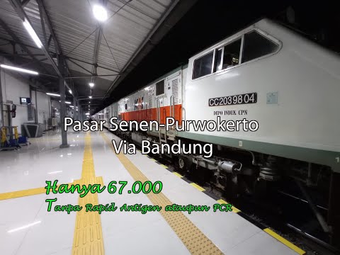 Full Trip KA Serayu Malam| Pasar Senen-Purwokerto