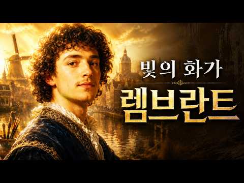 🎨빛의 화가 렘브란트, 영광과 파산의 63년 일대기. 잠이 솔솔 오는 ASMR 예술, 빛의 화가  17세기 네덜란드 황금시대 🌿 조용한 디자인실 EP.36