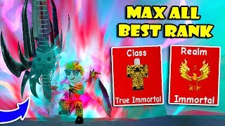 I Got MAX All Best RANKS (Immortal Realm + Class - 1%) in OP NINJA SIMULATOR! [Roblox]