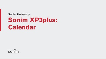 Sonim XP3plus - Calendar