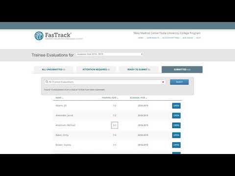 How to Sign In and Submit an Evaluation in FasTrack