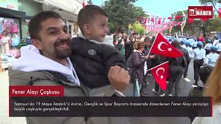Samsun’da 19 Mayıs Öncesi Fener Alayı Coşkusu