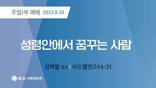 성령안에서 꿈꾸는 사람(행2:14-21)성백철목사 20…