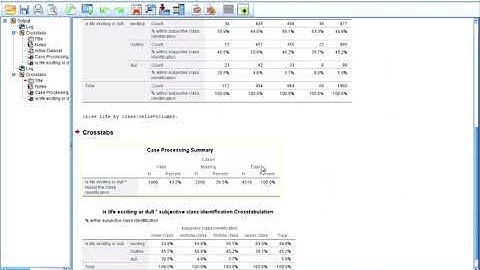 SPSS Crosstabs and Chi Square Statistic