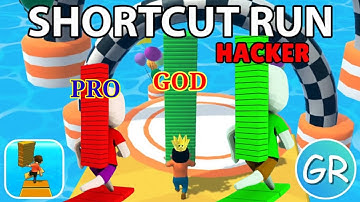 Pro vs hacker vs God in Shortcut run: All Levels Gameplay Walkthrough ( Android,ios )