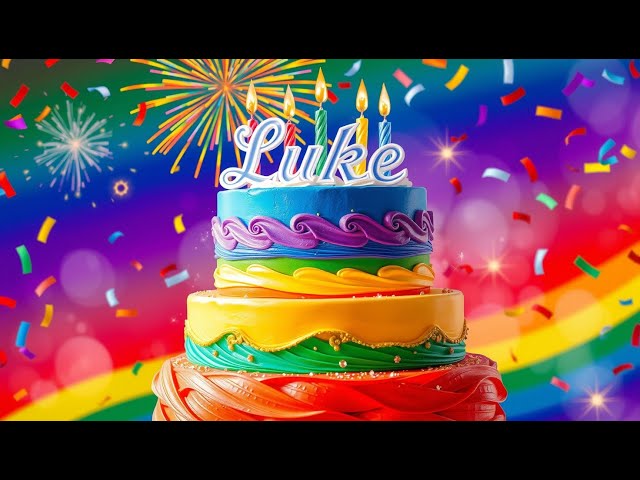 Zum Geburtstag viel Glück – Geburtstagslied für  Luke 🎉🎂