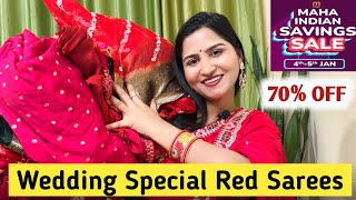 Wedding Specialmeesho Saree Haulsaree Haulred Sareepartywear Sareemeesho Haul