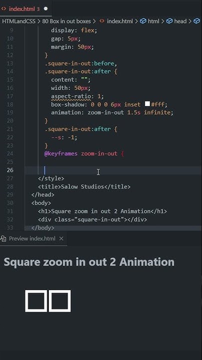 1 Box to 2 boxes Animation HTML and CSS tutorial for beginners 2022 # ...