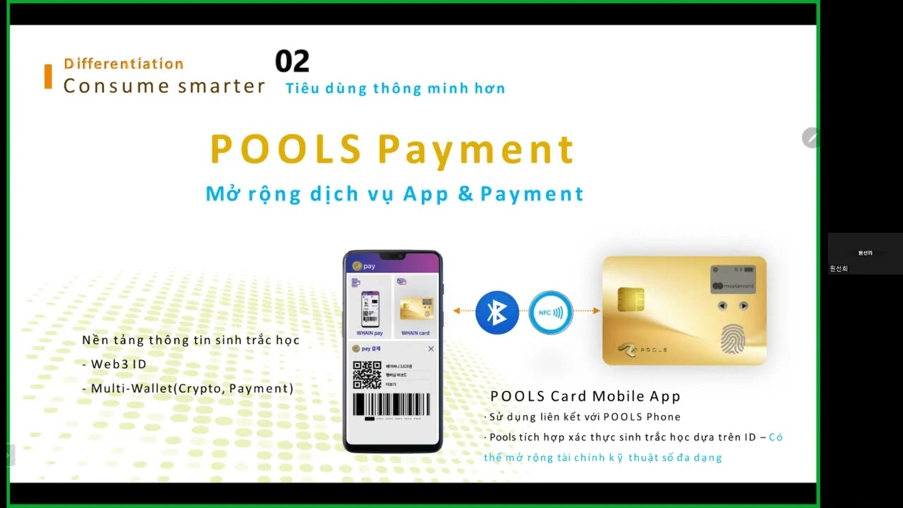 POOLS Card - Điện thoại thông minh -blockchan đầu tiên trên thế giới tạo ra thu nhập cho người dùng