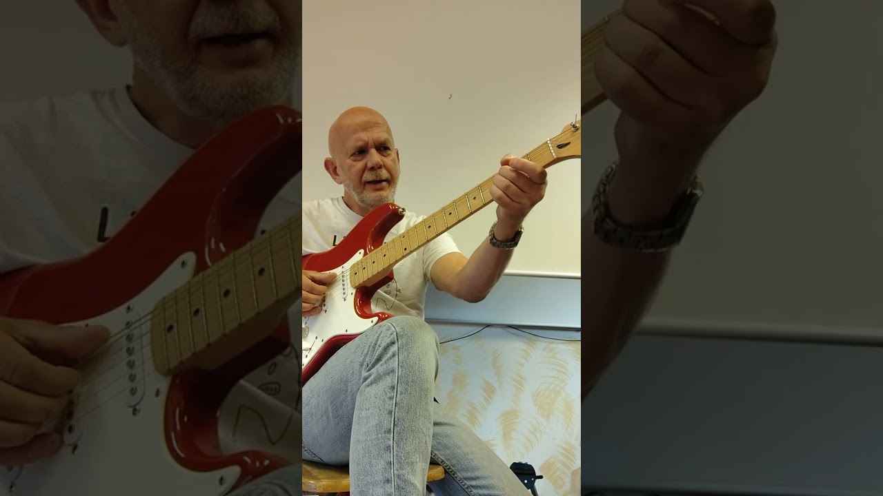 Hur man spelar introt till "Smoke on the water" på en elgitarr.