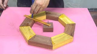 Perfect Wooden Clock Design Idea // Make A Pendulum Wall Clock With A Classic And Luxurious Design