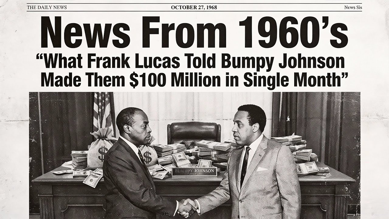 News From 1960's ''What Frank Lucas Told Bumpy Johnson Made Them $100