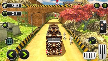 Offroad Army Bus Driving Simulator Games 2021_Best Army Transporter Bus_ Gameplay