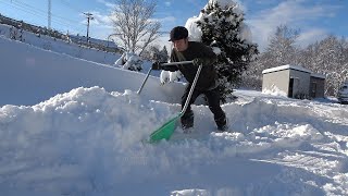 24年25年シーズン 北海道の雪かき 1🌈 ＃ママさんダンプ - YouTube
