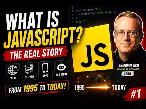 #1.1 What is JavaScript? 🤯 The REAL Story Behind JavaScript | JavaScript Deep Dive