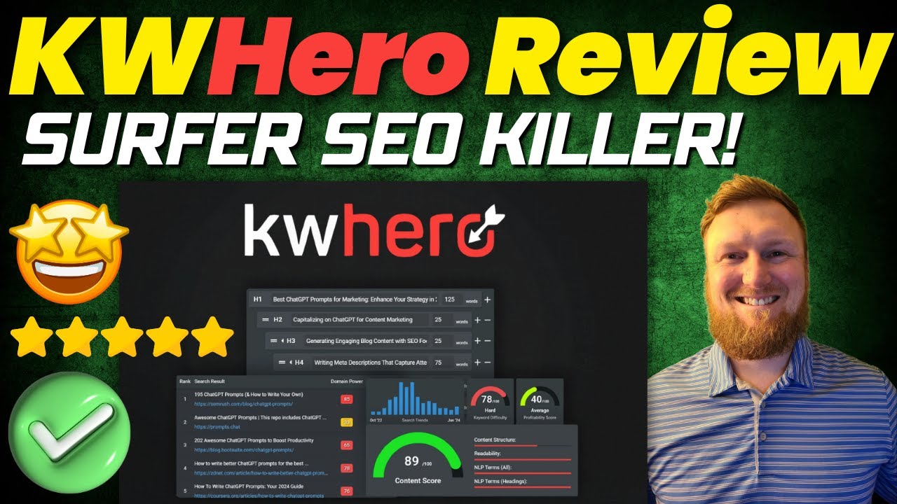 KWHero Review - Surfer SEO Killer? - NeuronWriter Alternative - Must Watch