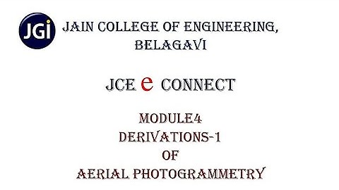 Module 4: 1st Derivation (Aerial Photogrammetry)