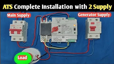 Automatic Change Over Switch (ATS) Complete Installation| How to Install ATS at Home