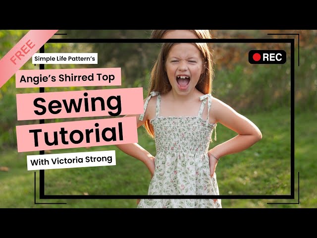 【ROCKCAKE】Shirring Top Angie's Shirred Top | Beginner-Friendly Shirring Tutorial