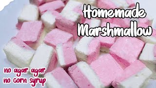 Homemade marshmallow using simple ingredients without agar agar and corn syrup screenshot 1
