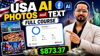 🔥USA Facebook AI Page Photos & Text Full Course | Complete A to Z Guide  screenshot 1