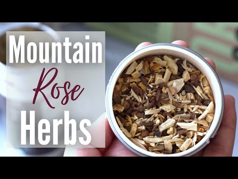 What I ordered from Mountain Rose Herbs 