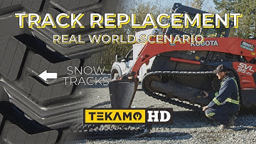 Replace Skid Steer Tracks WITHOUT Using Other Heavy Equipment - Track Replacement In The Field