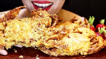 ASMR Deep Fried Soft Shell Crabs. Ăn Cua Lột Chiên Giòn. Extreme Crunchy Eating Sounds. JanSan ASMR
