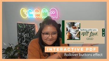 Designing an Interactive PDF using InDesign Tutorial - Roll over buttons effect