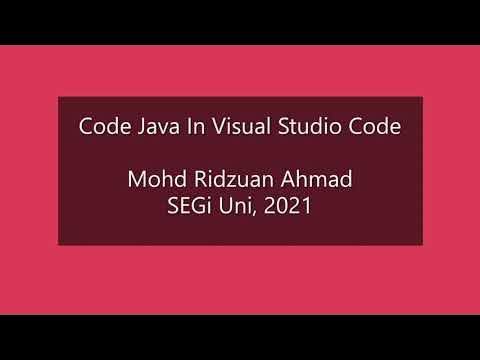 Java Programming : #4 Code Java in VSC - YouTube