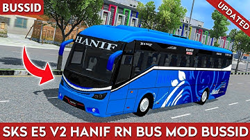 Updated SKS E5V2 Bus Mod For Bus Simulator Indonesia | Hanif Hino RN Bus Mod & Skin | Bussid Bus Mod