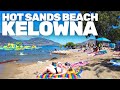 Kelowna beach walking tour  hot sands beach  kelowna british columbia canada
