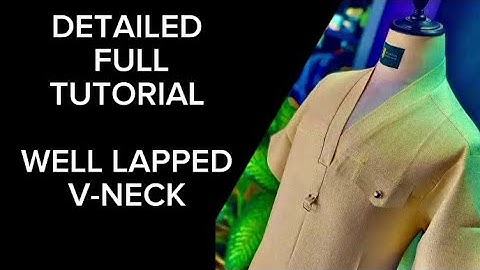V-NECK SENATOR SHIRT CUTTING AND SEWING FULL TUTORIAL WELL DETAILED//EASY STEP BY STEP FOR BEGINNERS