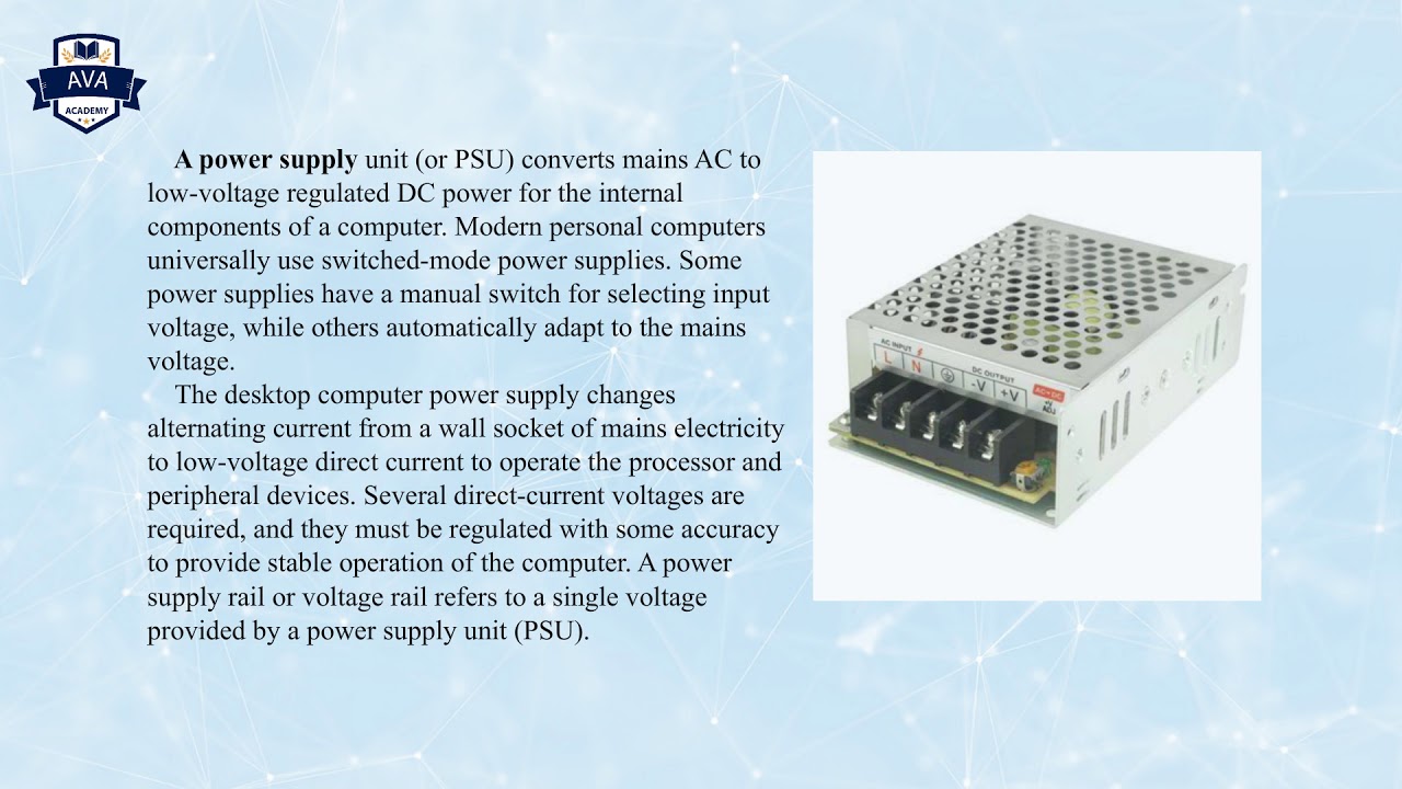 Online Course IT Module 3 Hardware ; Topic 3 Power supply YouTube