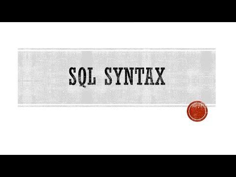 SQL Syntax #2 | #sql #sqlserver #mssql #english #engineering