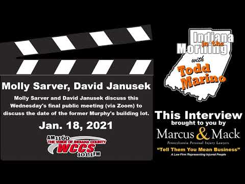 Indiana in the Morning Interview: Molly Sarver and David Janusek (1-18-21)