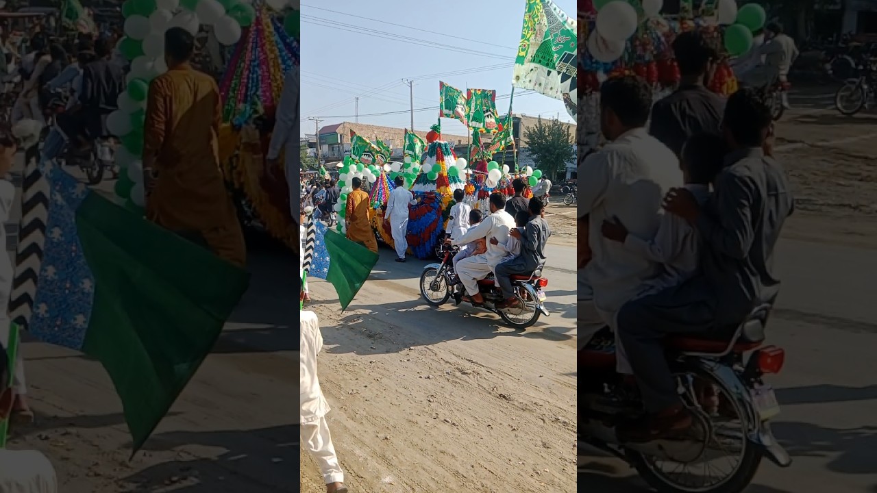jashan Eid Milad un Nabi jaloos at chowkazam city district layyah 2025 #shortvideo #viralvideo