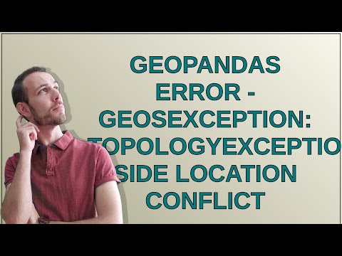 Gis: GeoPandas error - GEOSException: TopologyException: side location conflict