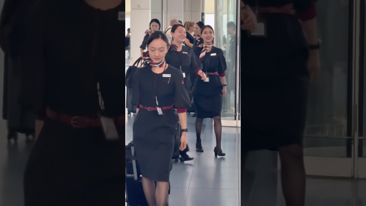 Japan Airlines Cabin Crew Tokyo Haneda International Airport #shorts