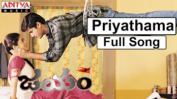 Priyathama Full Song II  Jayam Movie II Nithin, Sadha