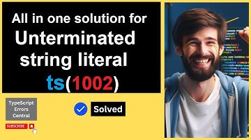 🔥 Mastering Unterminated String Literal Error in TypeScript! Fix it Like a Pro! #typescript #errors