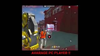“This is How an Average PC Player Plays 💀”. #viral#freefire#gaming#raistar